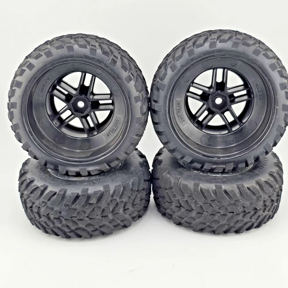 4x Traxxas Slash 4x4 Spec 1/10 Short Course Truck Tires on 12mm Hex Wheels